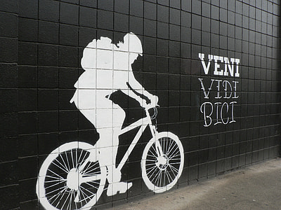 Veni Vidi Bici painting wall art thumbnail