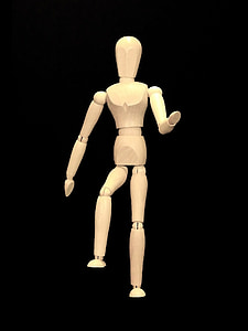 brown wooden mannequin illustration thumbnail