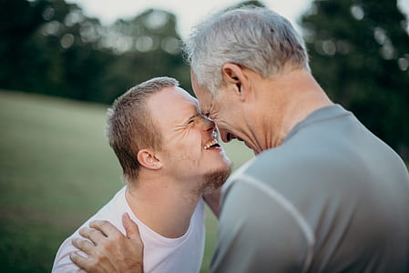 photo of two men nose to nose with each other thumbnail