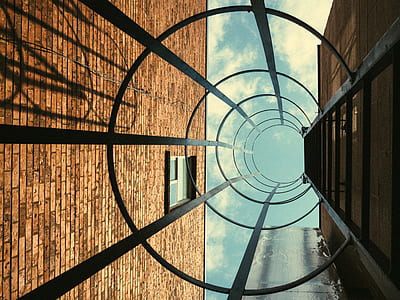 worm's eye view of fire exit thumbnail