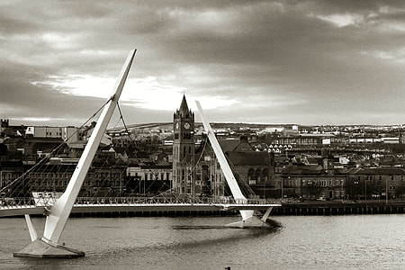 Peace Bridge in Derry, Ireland thumbnail