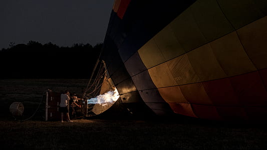 man firing hot air balloon thumbnail