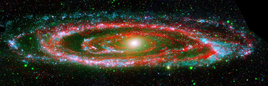 red and green galaxy illustration thumbnail