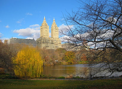 beige building view from across lake thumbnail