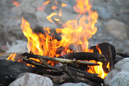 shallow focus photography bonfire thumbnail