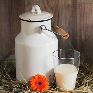 white milk can and drinking glass thumbnail