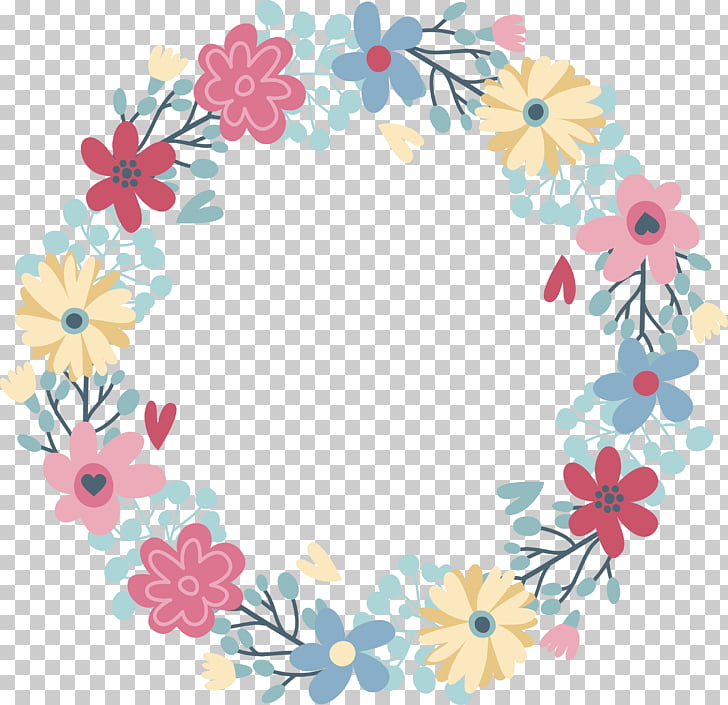 euclidean flower garland mug colorful romantic garlands png clipart free cliparts uihere uihere