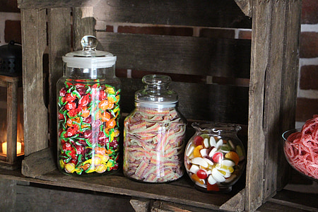 three assorted gummies in jars thumbnail