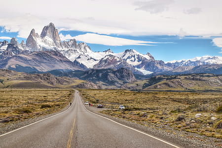 photo of roadway towards into mountain thumbnail