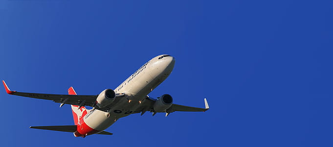 white and red airplane thumbnail