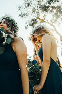 people wearing floral wreath thumbnail