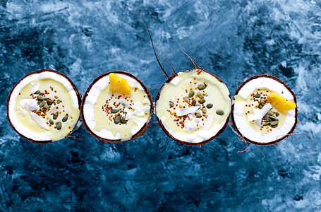 four coconuts with fillings thumbnail