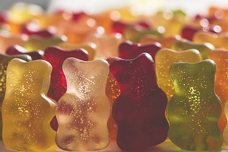 bunch of assorted-flavor gummy bears thumbnail