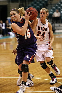 three women playing basketball thumbnail