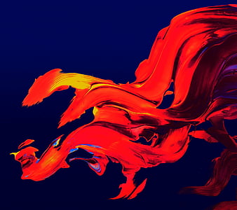 red and blue abstract painting thumbnail