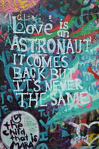lennon wall, prague, graffiti, love, spray, symbol thumbnail