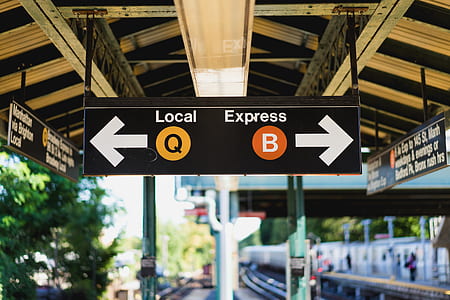 Local and Express hanging sign thumbnail