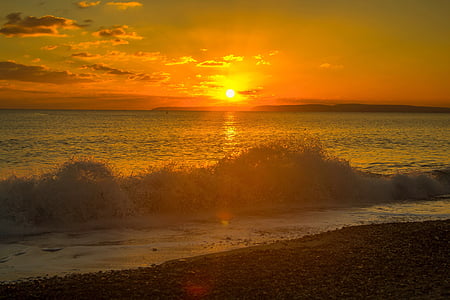 calm sea during golden hour thumbnail