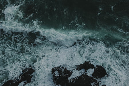 aerial view photography of shore thumbnail
