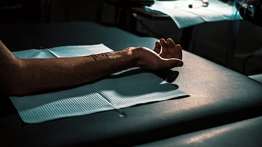 right person's arm on table thumbnail