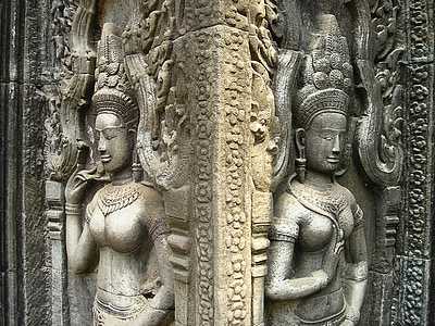 Hindu God emboss concrete wall thumbnail