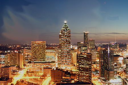 lighted cityscape during nighttime thumbnail