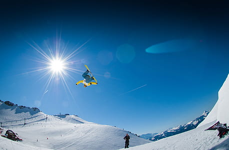 person on white snow mountain thumbnail
