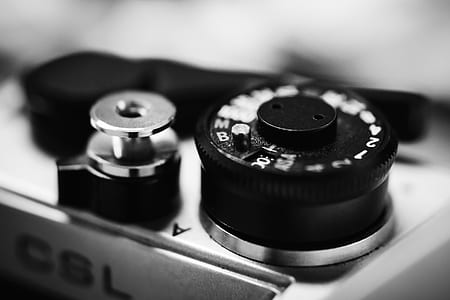 Greyscale Photography of Camera thumbnail