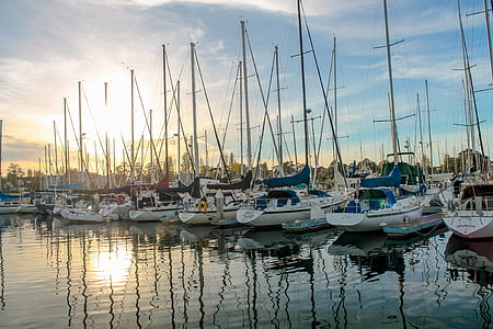 white sailboats on body of water thumbnail