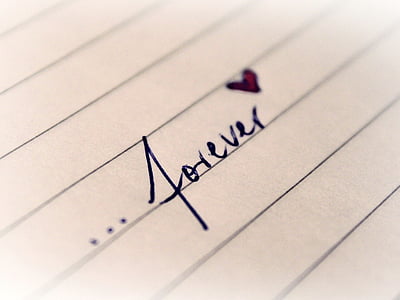 Forever handwritten text thumbnail