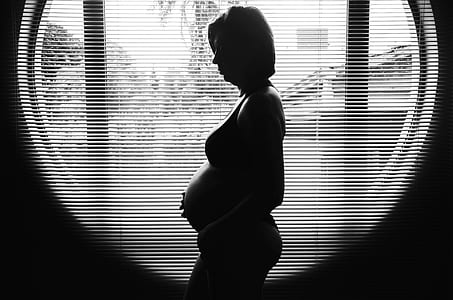 silhouette of pregnant woman thumbnail