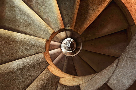 photo of brown spiral stair thumbnail