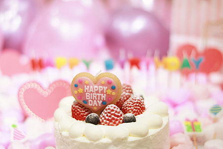selective photo of Happy Birth Day cake thumbnail