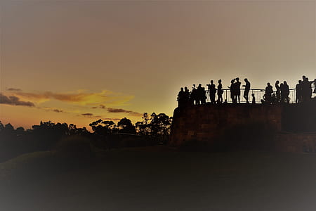 dawn, sky, sunset, people thumbnail
