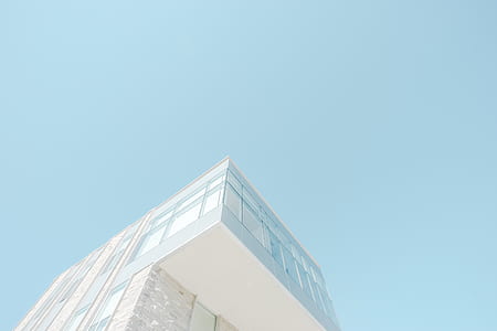 blue sky, facade, building, white building thumbnail