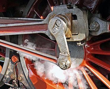 close-up photography of gray train part thumbnail