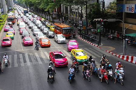 aerial photo of road with assorted vehicles thumbnail