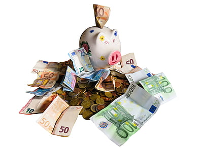 photo of coin bank and banknotes thumbnail