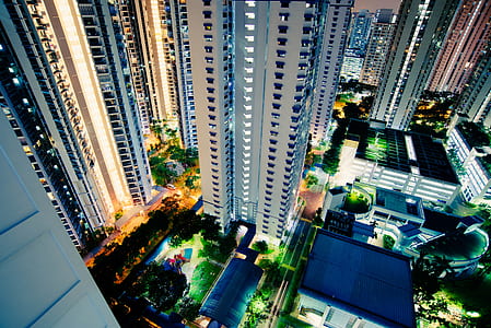high angle photography of buildings thumbnail