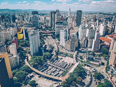 bird's eye view photo of cityscape during daytime thumbnail