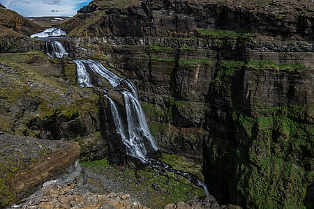 Waterfalls Under Blue Sky thumbnail