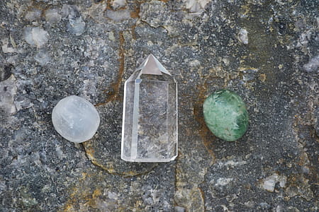 White Clear and Green Healing Crystals thumbnail