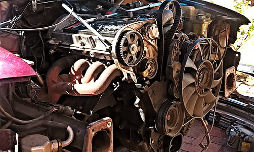 black and gray car engine thumbnail
