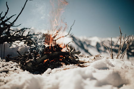 bonfire on snow thumbnail