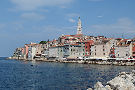landscape of city near body of water during daytime thumbnail