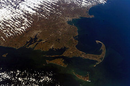 Satellite View of Cape Cod, Massachusetts thumbnail