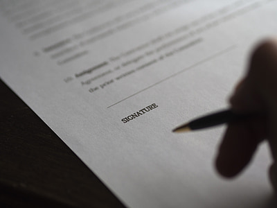 white printer paper with signature-printed text thumbnail
