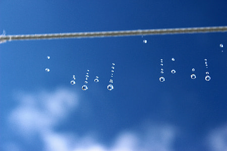 photography, water droplets, daytime, drip, raindrop, falling drops thumbnail