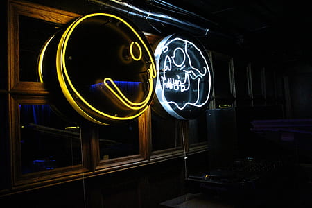 two lighted neon signages thumbnail