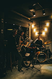 Three Man Band With Musical Instruments thumbnail